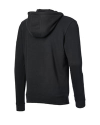 STRAUSS Stuntmen's Association hooded sweatjacket in black, back view