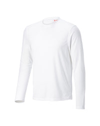 STRAUSS Performance Long Sleeve Shirt in white on a plain product background