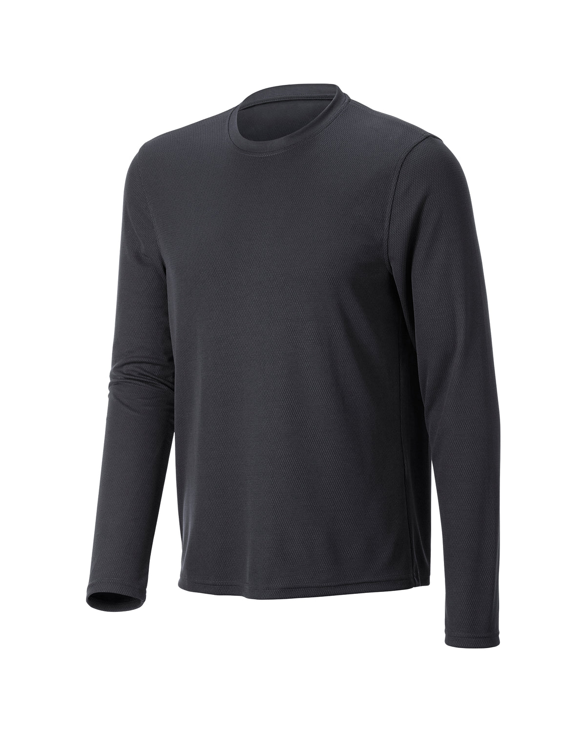 STRAUSS Performance Long Sleeve Shirt in black on a plain product background
