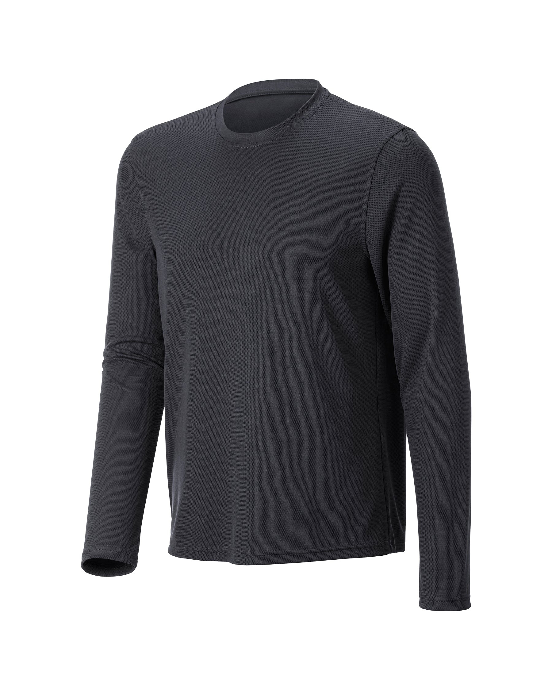 STRAUSS Performance Long Sleeve Shirt in black on a plain product background