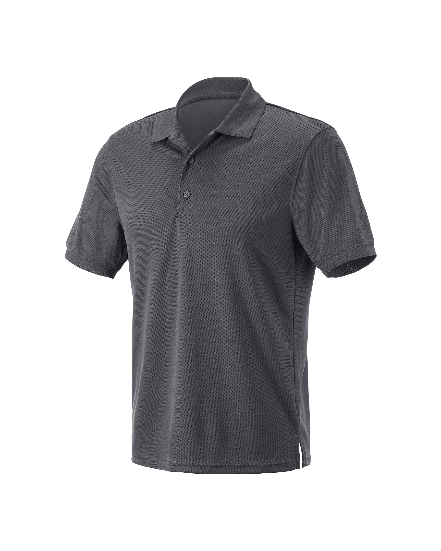 STRAUSS Performance Polo Shirt in carbon gray on a plain product background