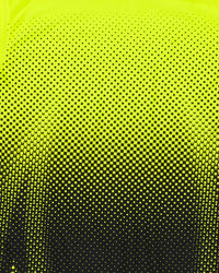 Close-up of neon fabric and reflective trim on STRAUSS Enhanced Visibility Performance T-Shirt e.s.t:aktik in neon yellow and black