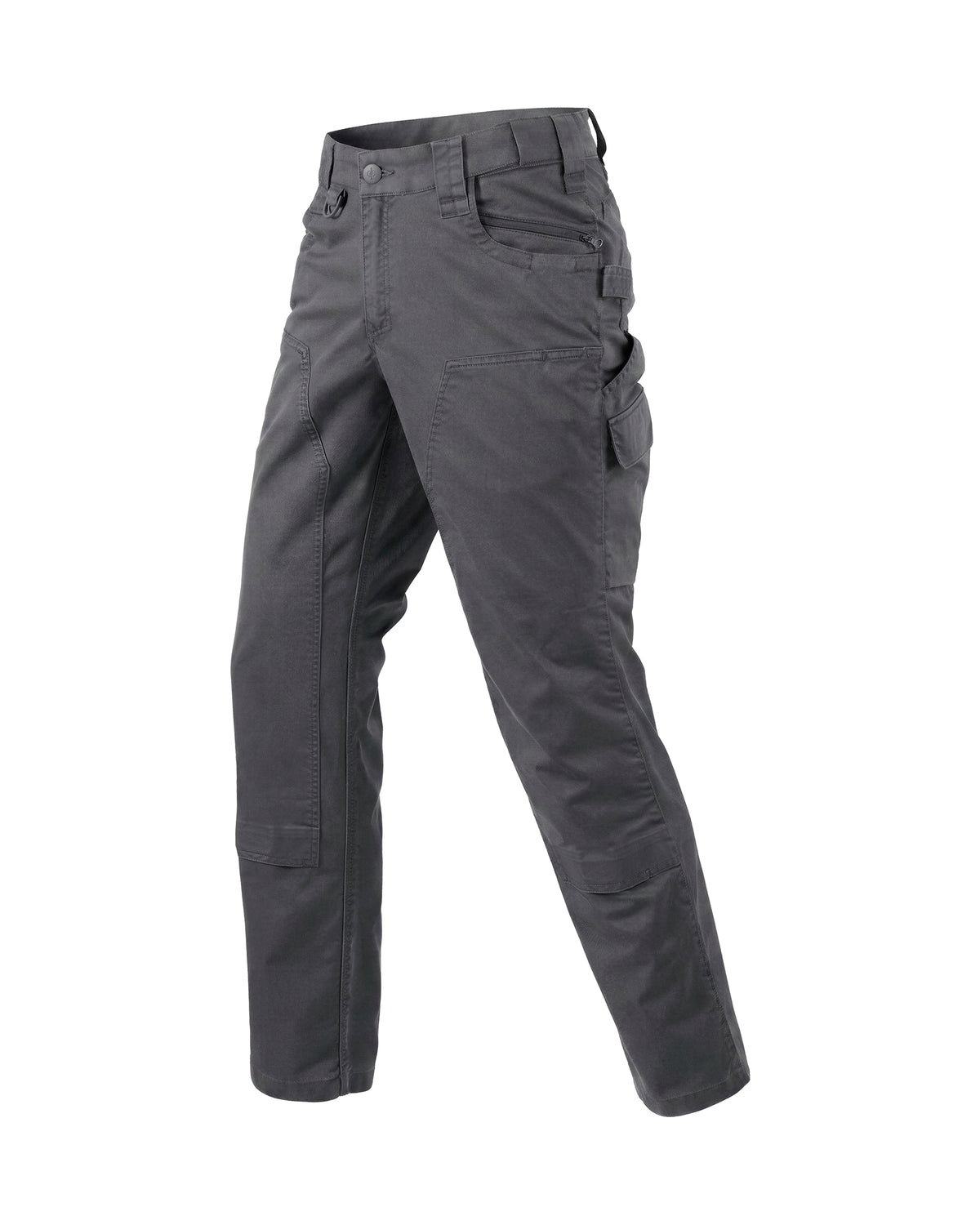 STRAUSS Double Front Twill Cargo Work Pants e.s.e:pic in carbon gray, front view