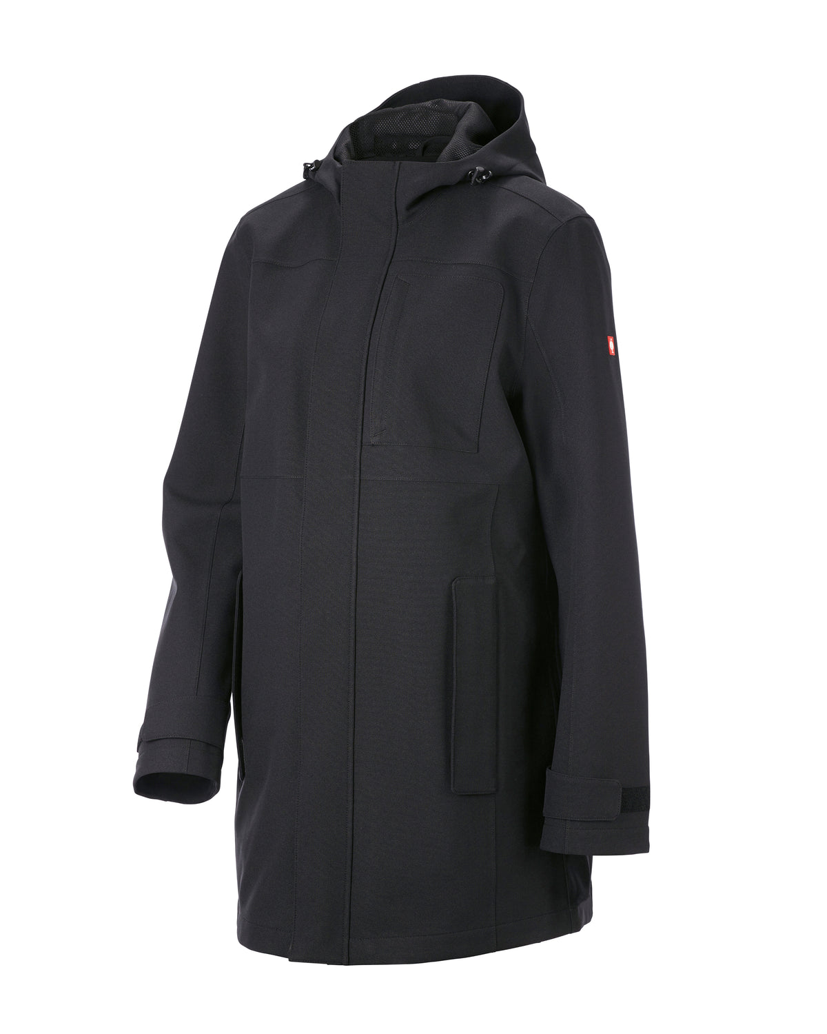 STRAUSS women's e.s.e:pic waterproof rain coat in black