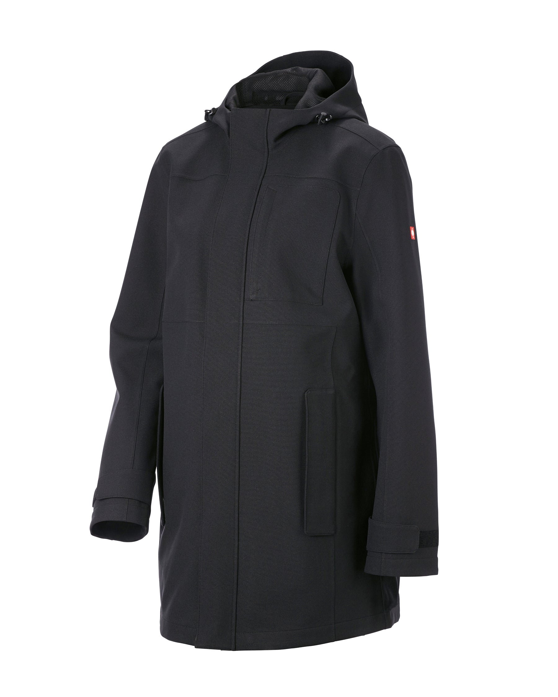 STRAUSS women's e.s.e:pic waterproof rain coat in black