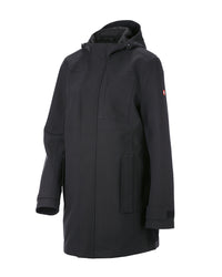STRAUSS women's e.s.e:pic waterproof rain coat in black