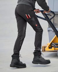 Women's Leggings e.s.e:pic in black worn in a work setting