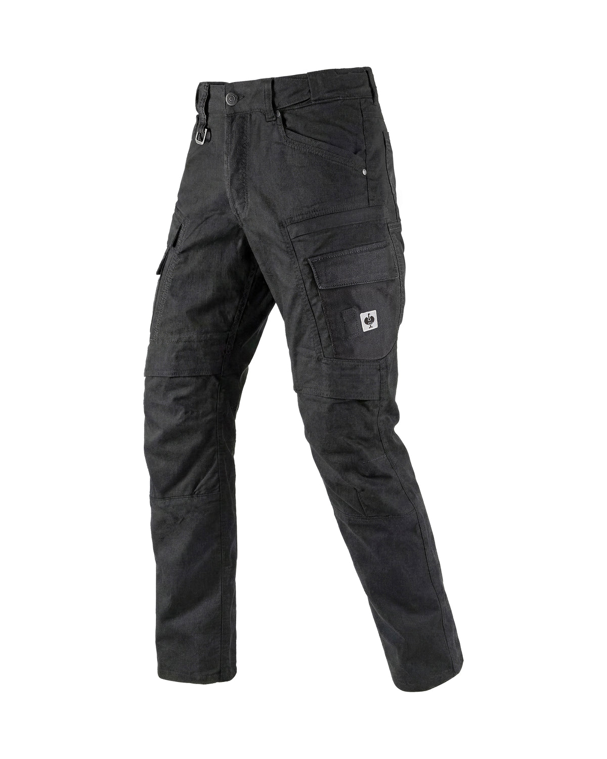 STRAUSS Cargo Work Pants e.s.vintage in black, front view