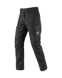 STRAUSS Cargo Work Pants e.s.vintage in black, front view