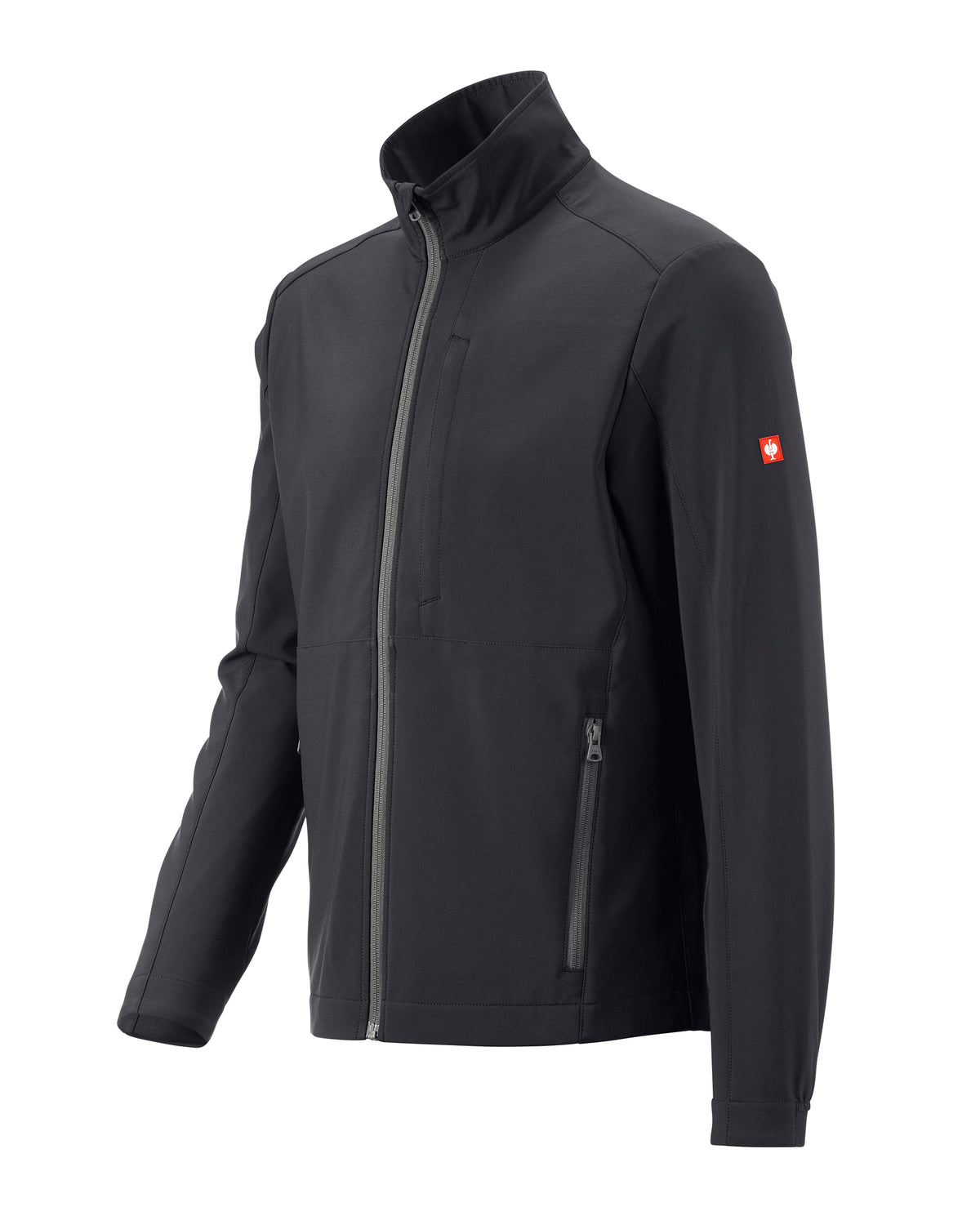 STRAUSS e.s.trail pure softshell jacket in black and carbon gray