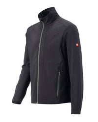 STRAUSS e.s.trail pure softshell jacket in black and carbon gray