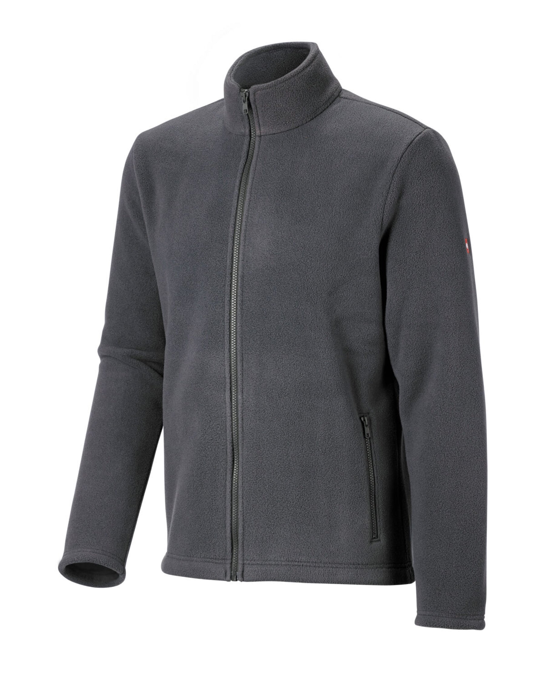 STRAUSS full-zip fleece jacket in carbon gray