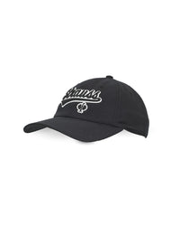 Black STRAUSS e.s.e:pic cap with a curved brim.