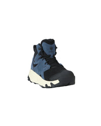 STRAUSS Rimini 6-inch Soft Toe Boot in Oxid blue and Cream, front three-quarter view