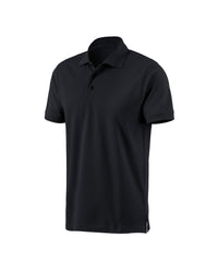 STRAUSS Cotton Polo Shirt in black on a plain product background