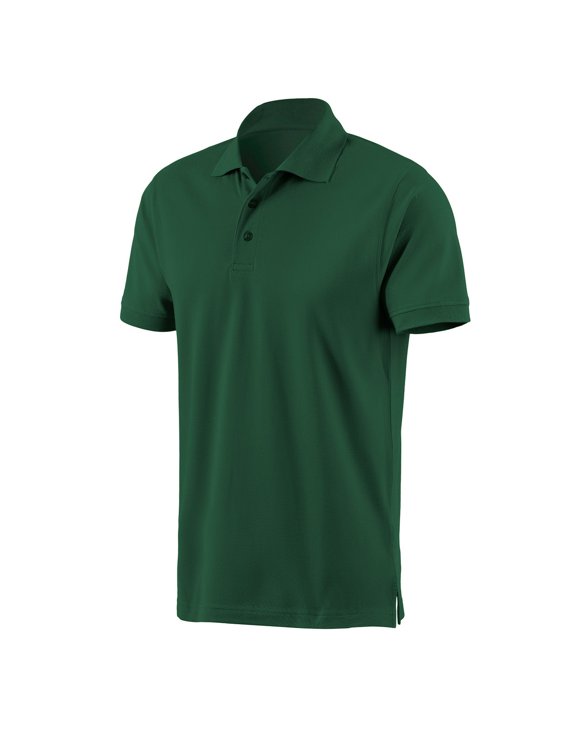 STRAUSS Cotton Polo Shirt in green on a plain product background