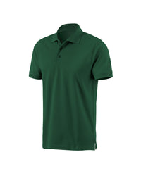 STRAUSS Cotton Polo Shirt in green on a plain product background