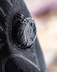 Close-up of STRAUSS Doonan 12-inch Composite Toe Work Boot upper
