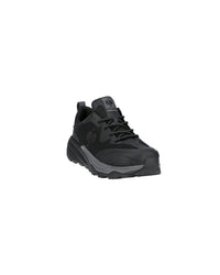 STRAUSS Harlem Composite Toe Work Shoe in Black, front three-quarter view