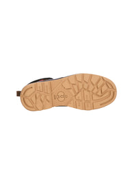 Outsole tread view of the STRAUSS Woodside 6-inch Steel Toe Work Boot in Desert brown