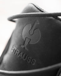 Close-up of STRAUSS Queenstown 6-inch Steel Toe Work Boot upper