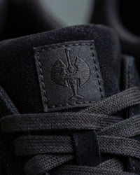 Close-up of the Black Tampa Steel Toe Work Shoe laces