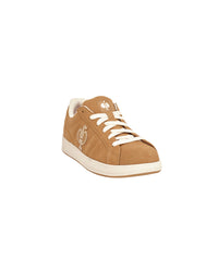 STRAUSS Tampa Steel Toe Work Shoe in Almond brown, front three-quarter view