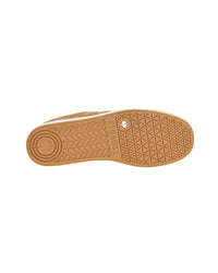 Outsole tread view of the STRAUSS Tampa Steel Toe Work Shoe in Almond brown