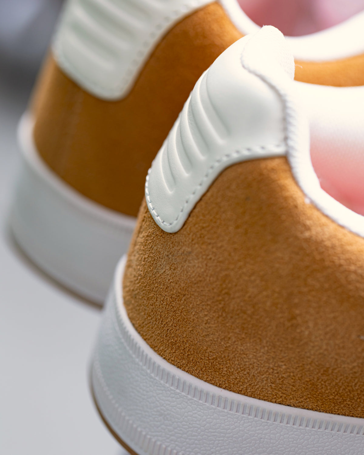 Close-up of the Tampa Steel Toe Work Shoe materiall