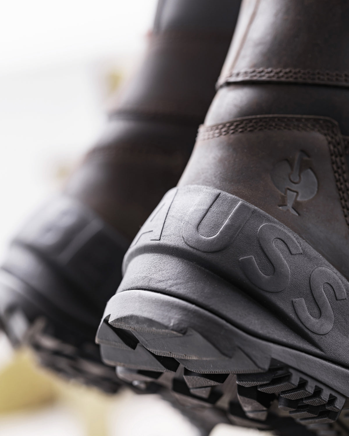 Close-up of the Edmonton 8-inch Steel Toe Work Boot outsole tread and traction pattern