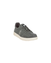 STRAUSS Brooklyn Steel Toe Work Shoe in Carbon gray, front three-quarter view