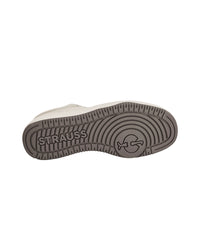 Outsole tread view of the STRAUSS Eindhoven Steel Toe Work Shoe in Cream stone and Gray
