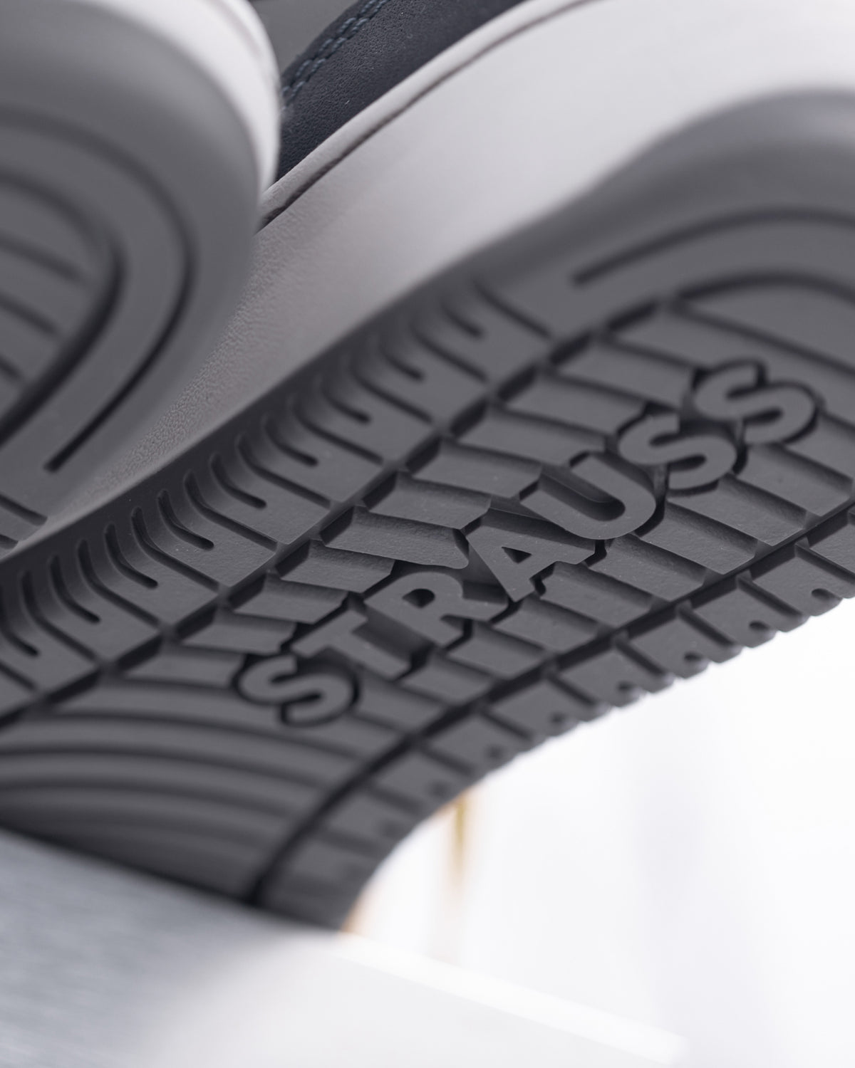 Close-up of the Eindhoven Steel Toe Work Shoe outsole tread and traction pattern