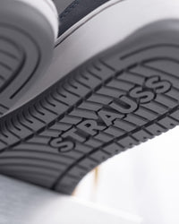 Close-up of the Eindhoven Steel Toe Work Shoe outsole tread and traction pattern