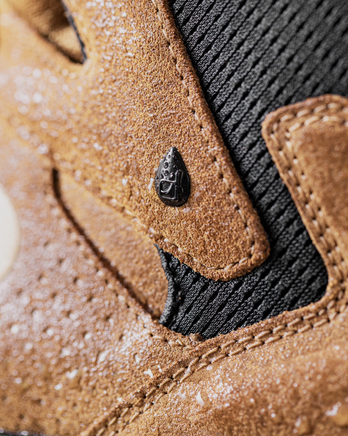 Close-up of the Turin 6-inch Aluminum Toe Work Boot material