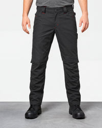 STRAUSS 1620 Worker Pants in meteorite worn by a model, front view