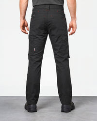 STRAUSS 1620 Worker Pants in meteorite worn by a model, rear view