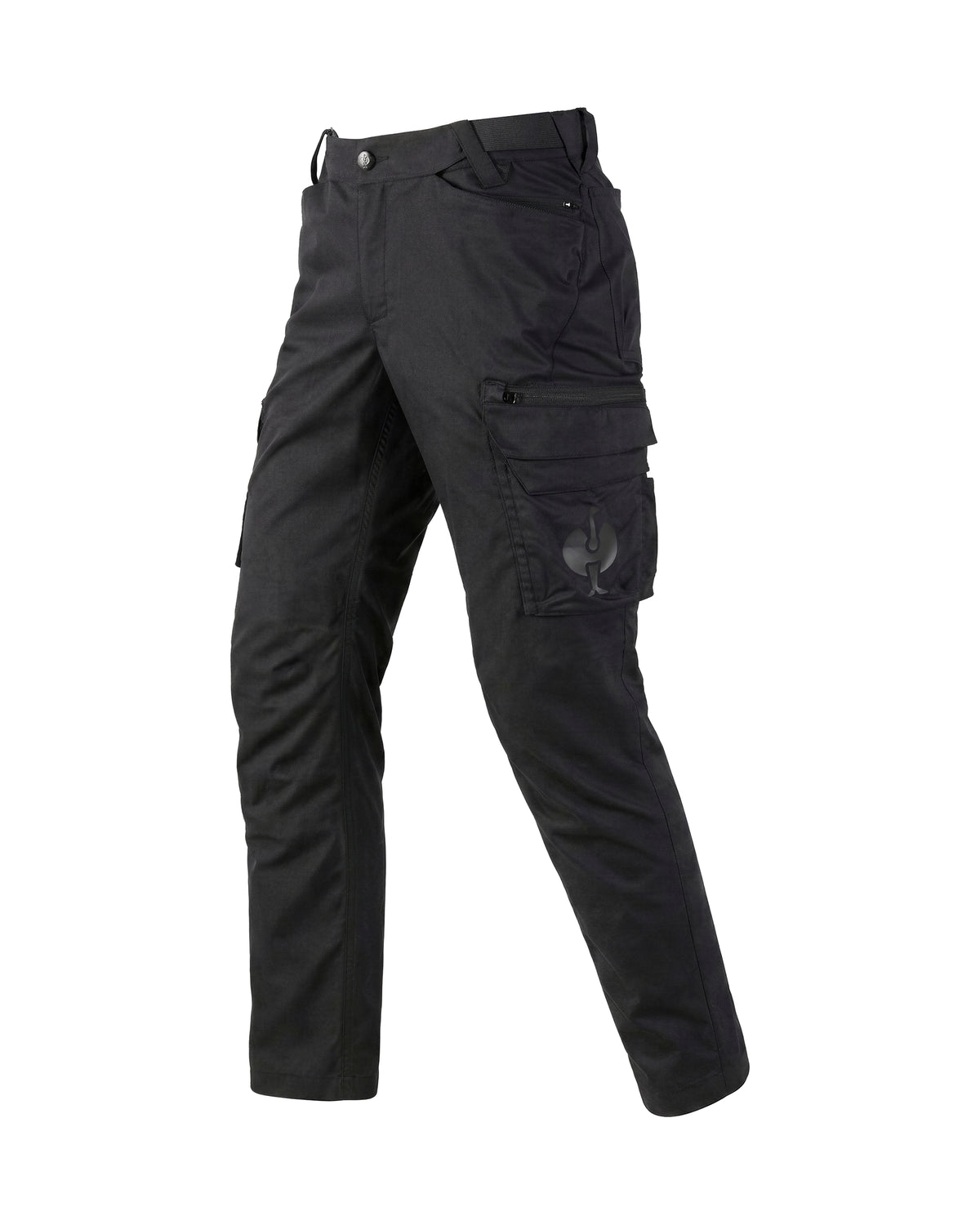 STRAUSS Cargo Pants e.s.trail in black, front view