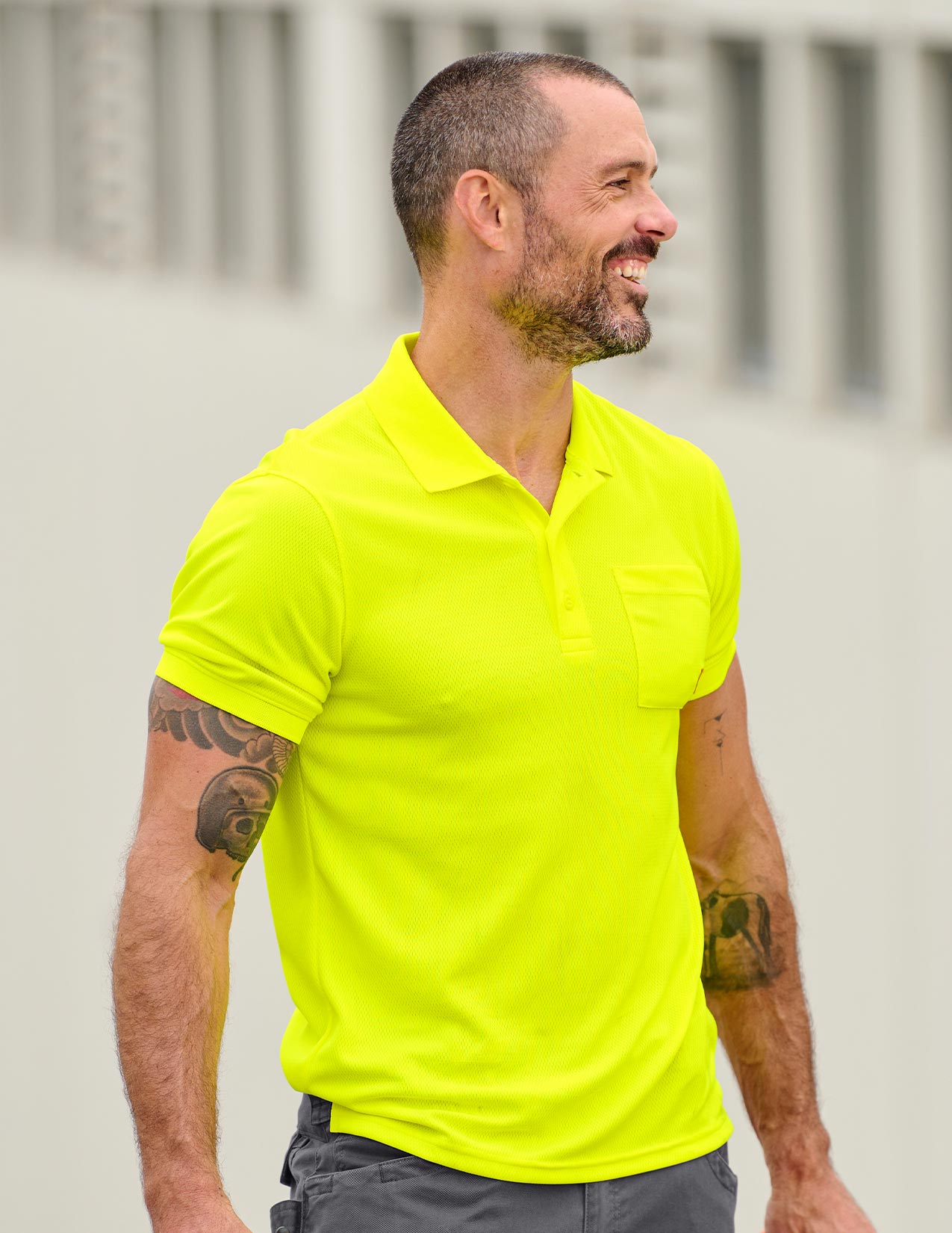 Enhanced Visibility performance Polo Shirt