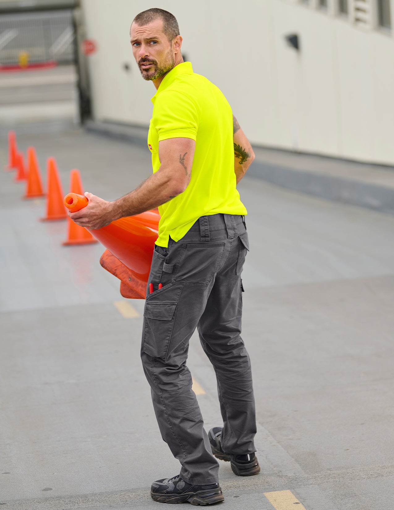 Enhanced Visibility performance Polo Shirt