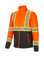 High Visibility Softshell Jacket Class 2, neon orange black