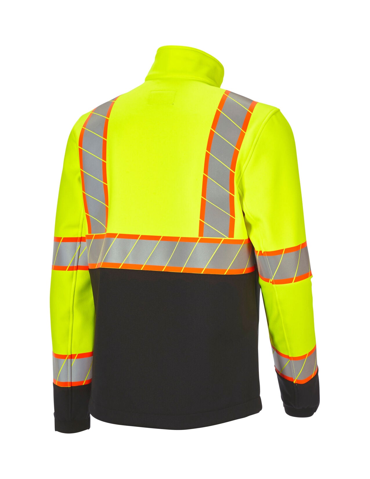 High Visibility Softshell Jacket Class 2, neon yellow black