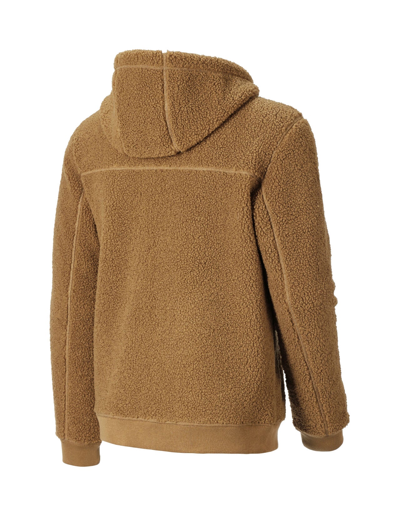 Hooded Sherpa Fleece Jacket e.s.e:pic, almondbrown