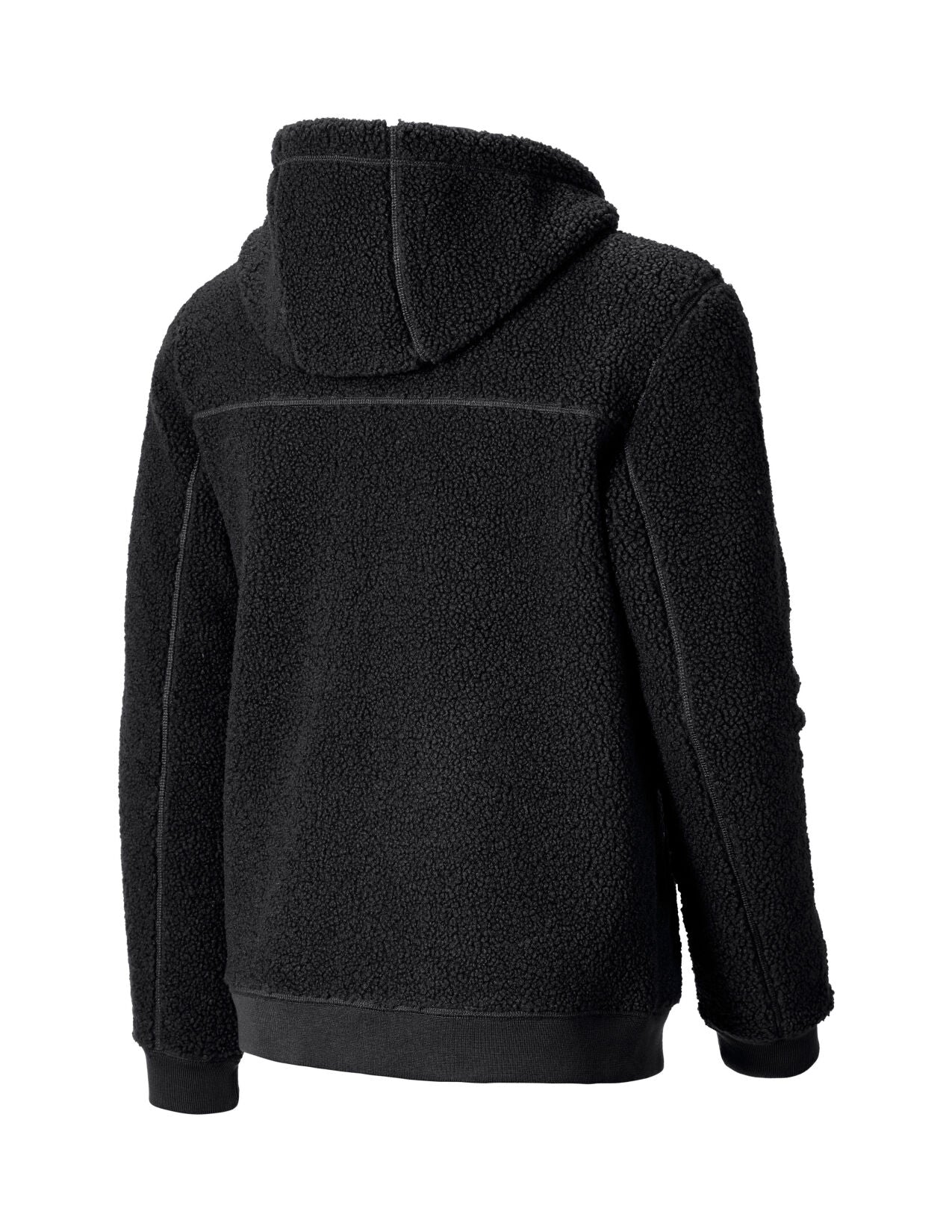 Hooded Sherpa Fleece Jacket e.s.e:pic, black