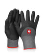Nitrile Foam Gloves evertouch winter, black grey
