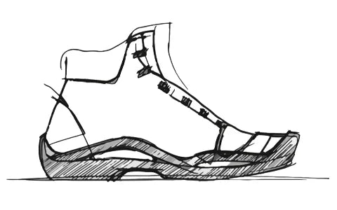 sketch of a Straus shoe