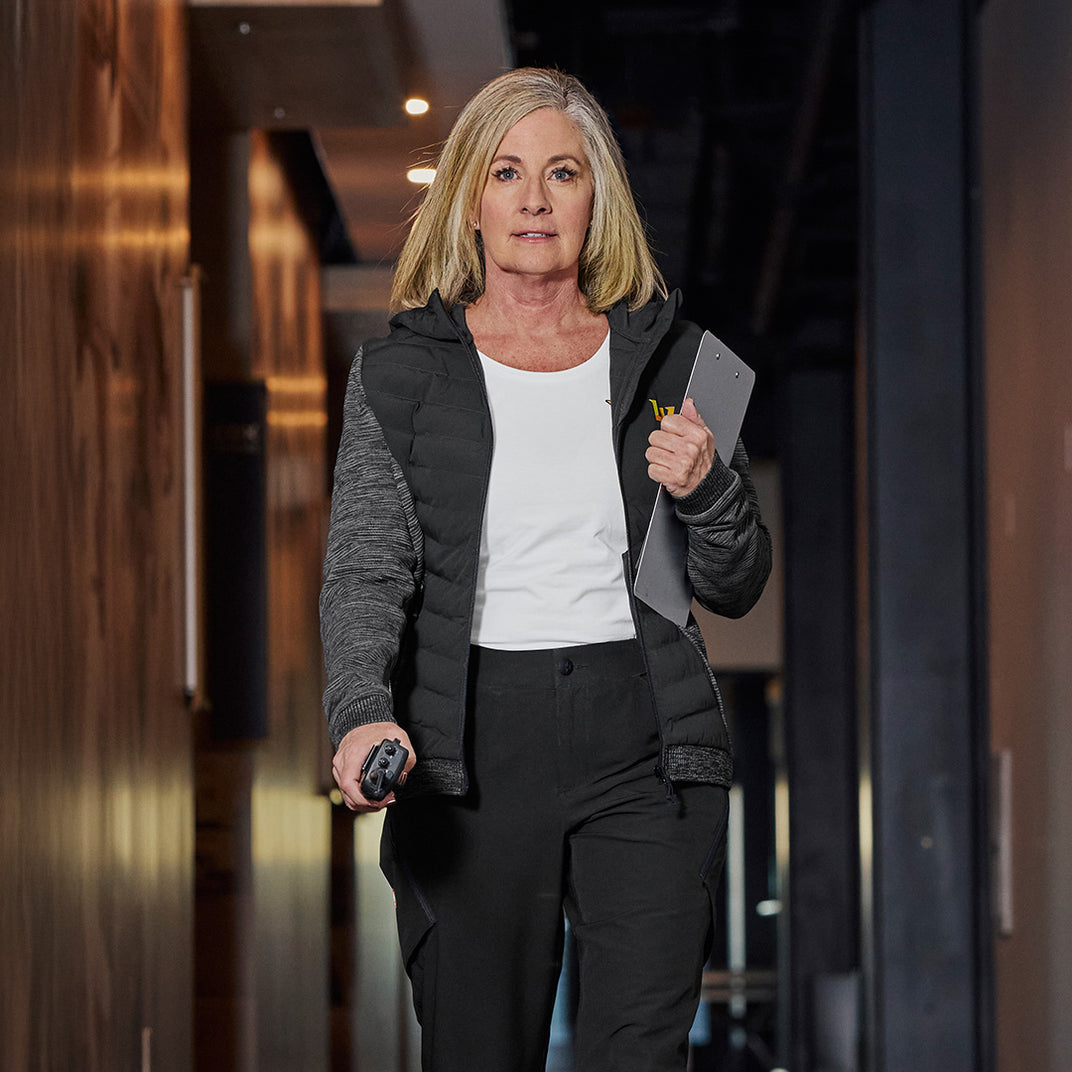 Women's Hybrid Hooded Jacket e.s.motion ten