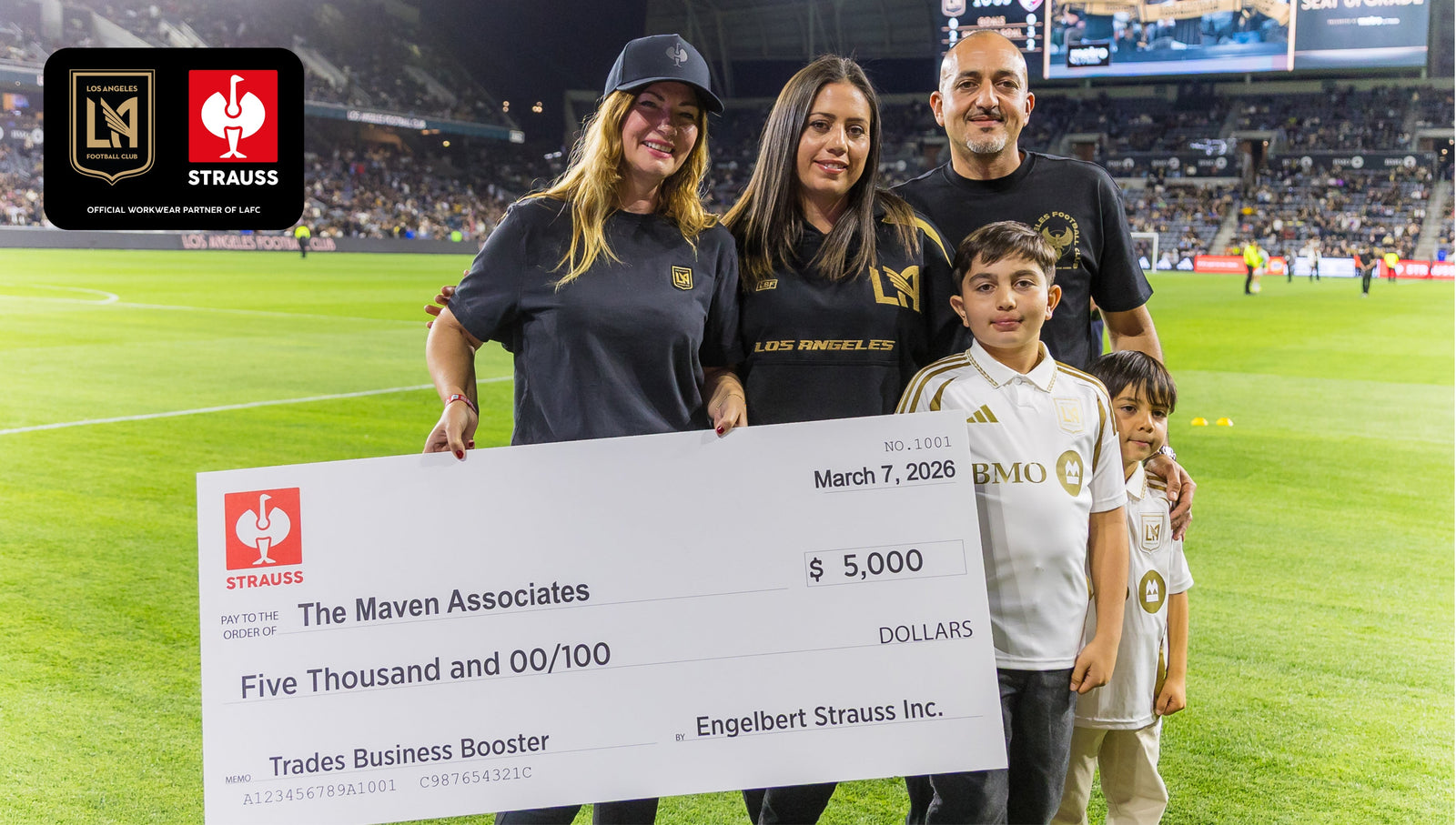 STRAUSS & LAFC ANNOUNCE WINNERS OF 2nd ANNUAL BUSINESS BOOSTER CONTEST