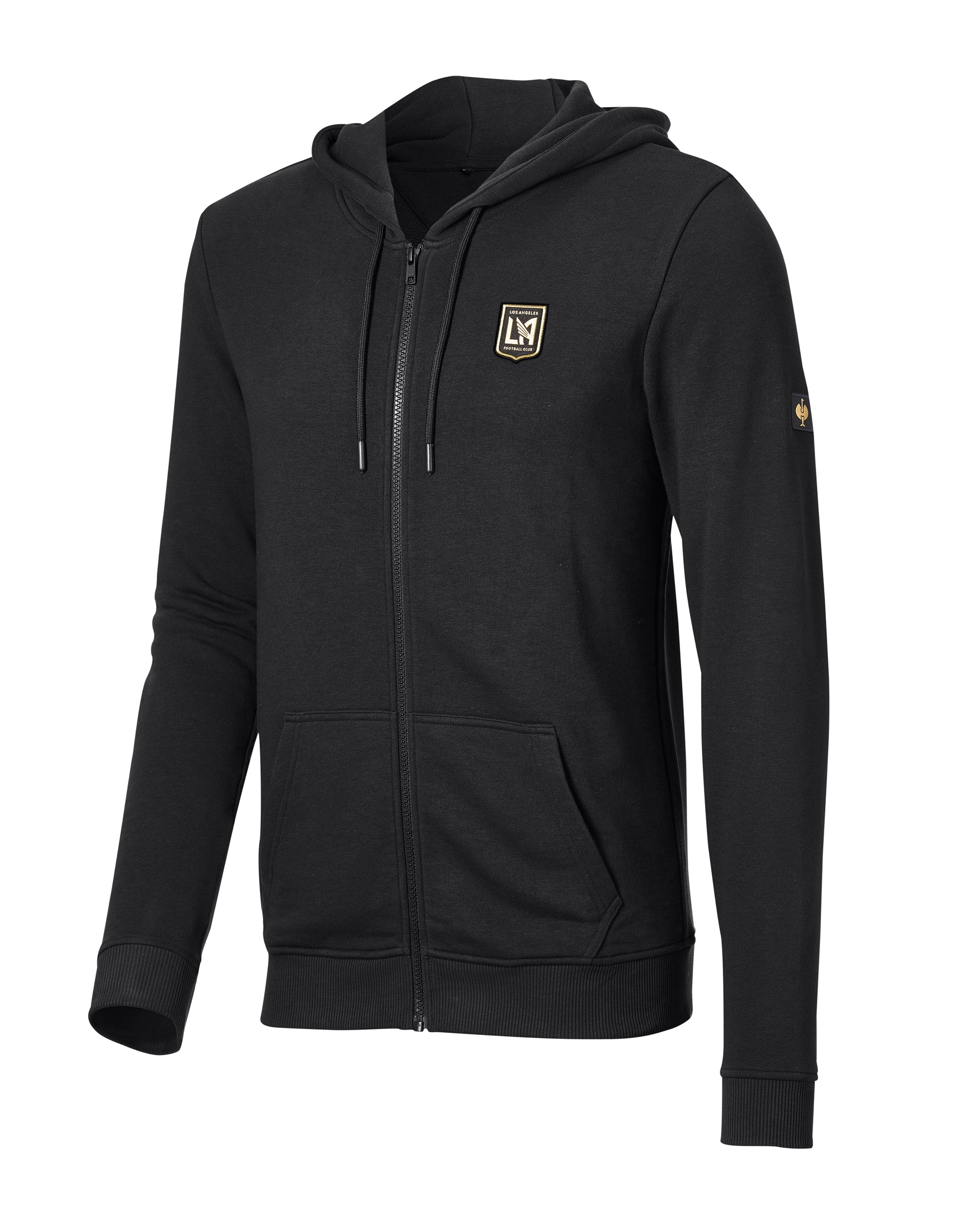 STRAUSS e.s. hooded sweatjacket LAFC in black