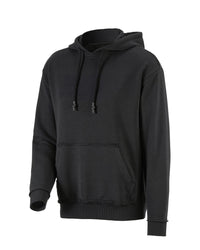STRAUSS loose fit hoodie in black, front view